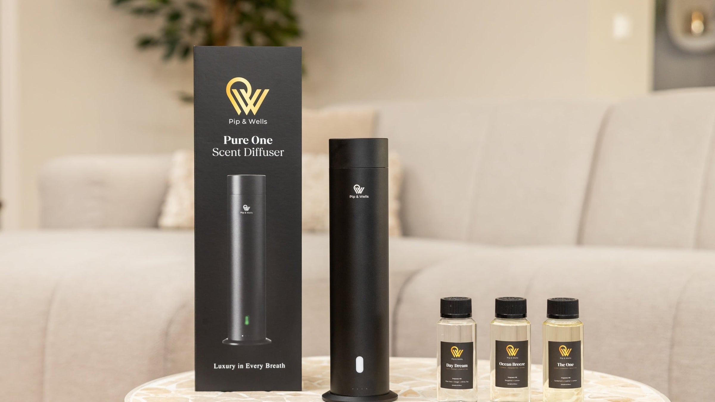 Diffuseur Pure One avec les huiles parfumées Pip & Wells